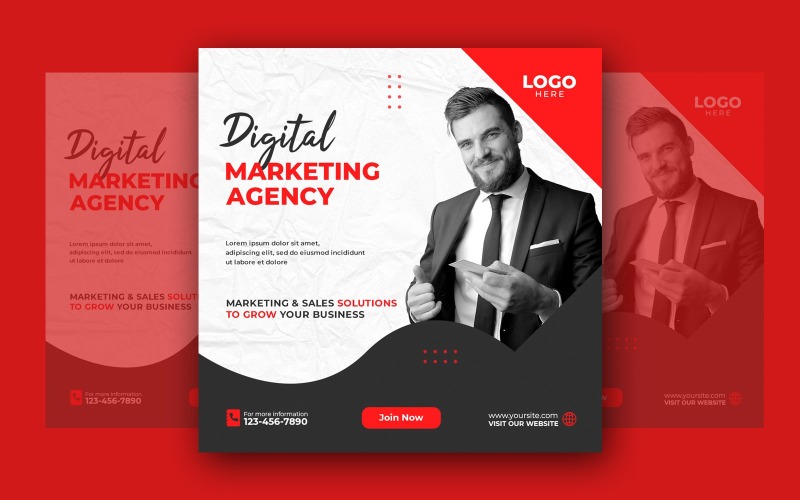 Digital Marketing Agency Social Media Template