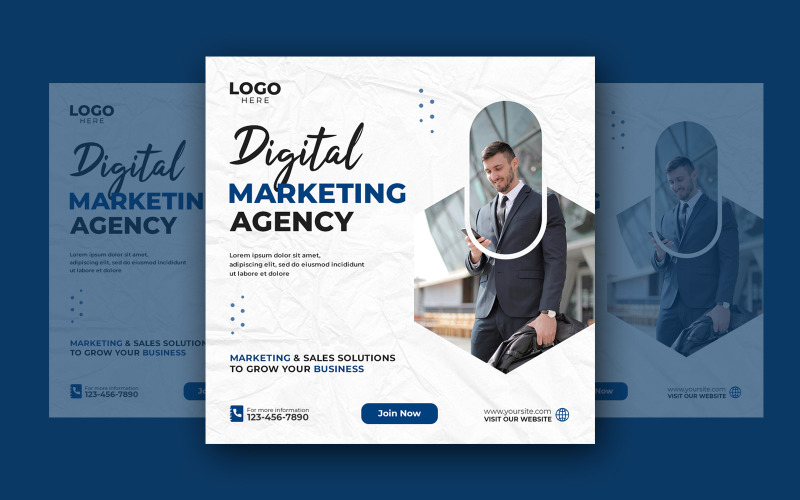 Digital Marketing Agency Social Media Template
