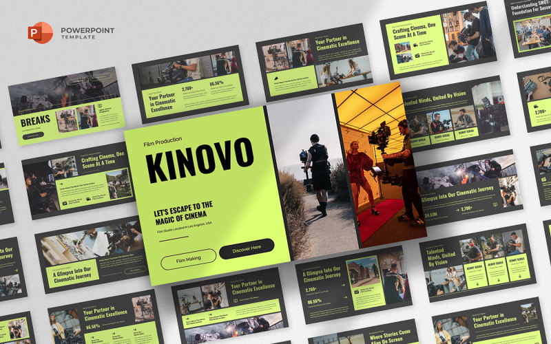 Kinovo - Video Film & Movie Powerpoint Template PowerPoint Template