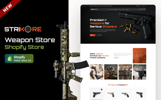 Strikore – Gun Shop & Tactical Store Shopify 2.0 Theme
