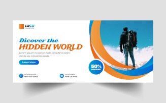 Tour and Travel Agency Facebook Cover Template Ver-4