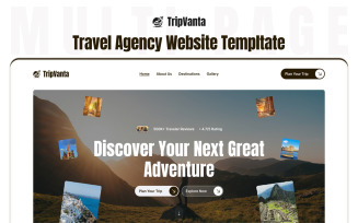 Tripvanta – Travel Agency Website Next.js Template