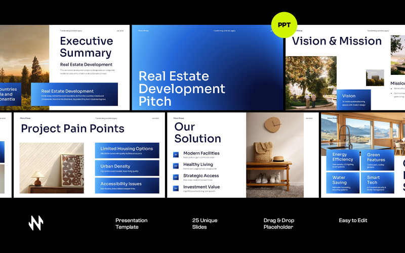 Altura Real Estate Development Pitch PowerPoint PowerPoint Template