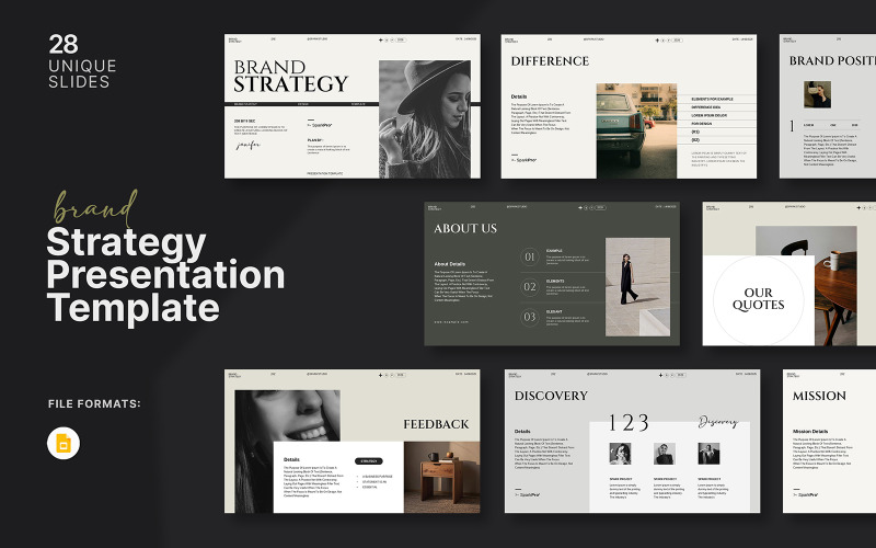 Brand Strategy Google Slides Layout