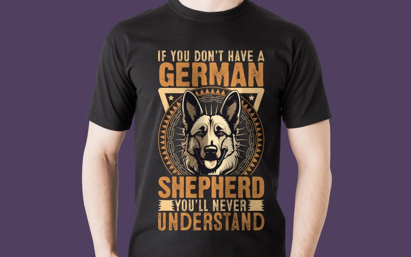 Dog Lover Digital Shirt Design T-shirt