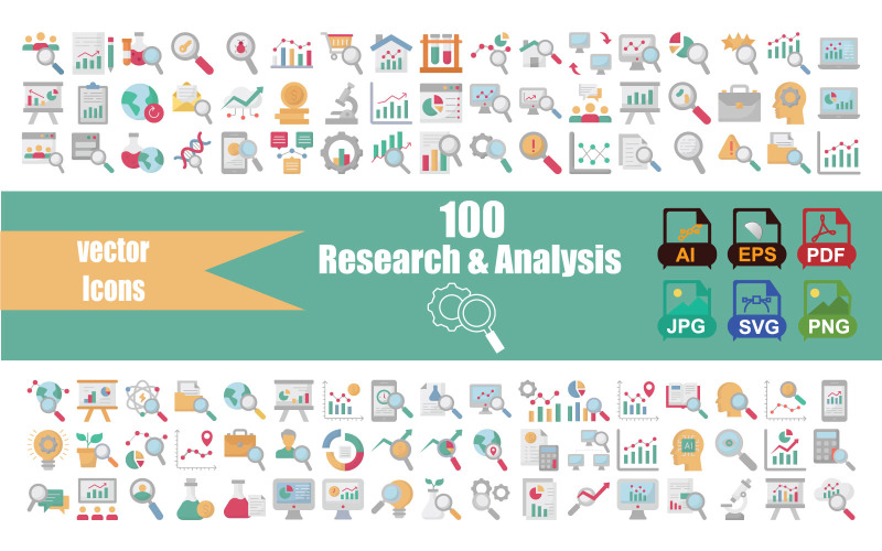 Research & Analysis Icon Pack | 6 Unique Styles Icon Set
