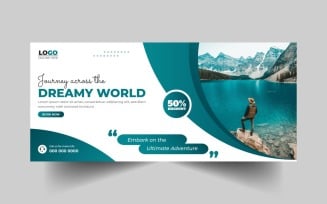 Tour and Travel Agency Facebook Cover Template Ver-11