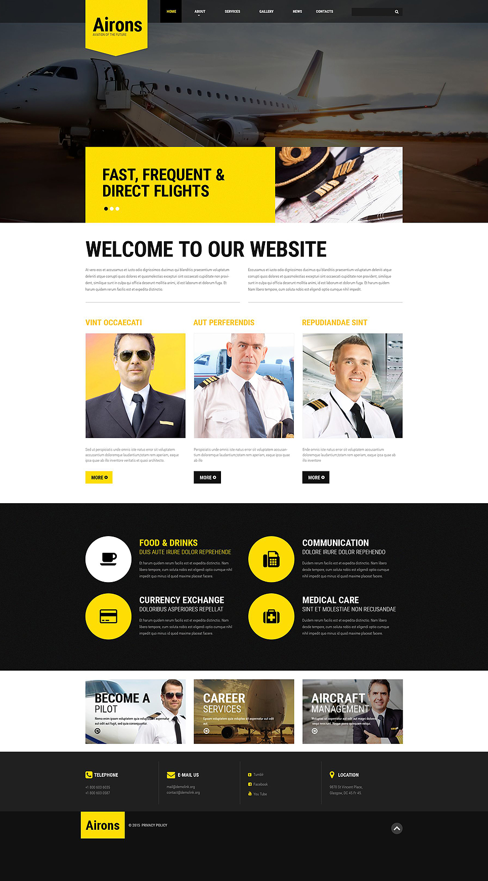 Airons Website Template New Screenshots BIG