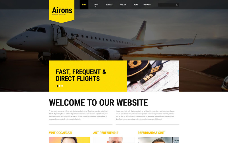 Airons Website Template