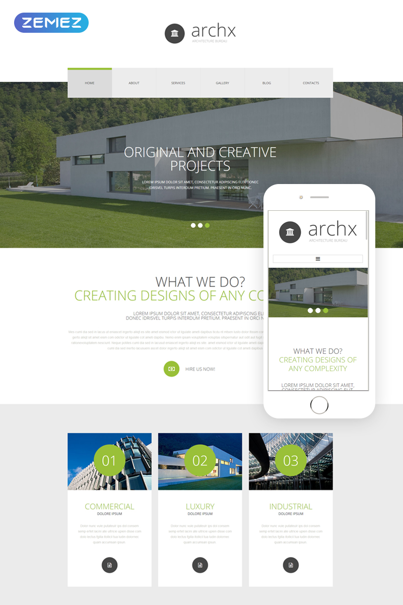 Architecture Responsive Joomla Template New Screenshots BIG