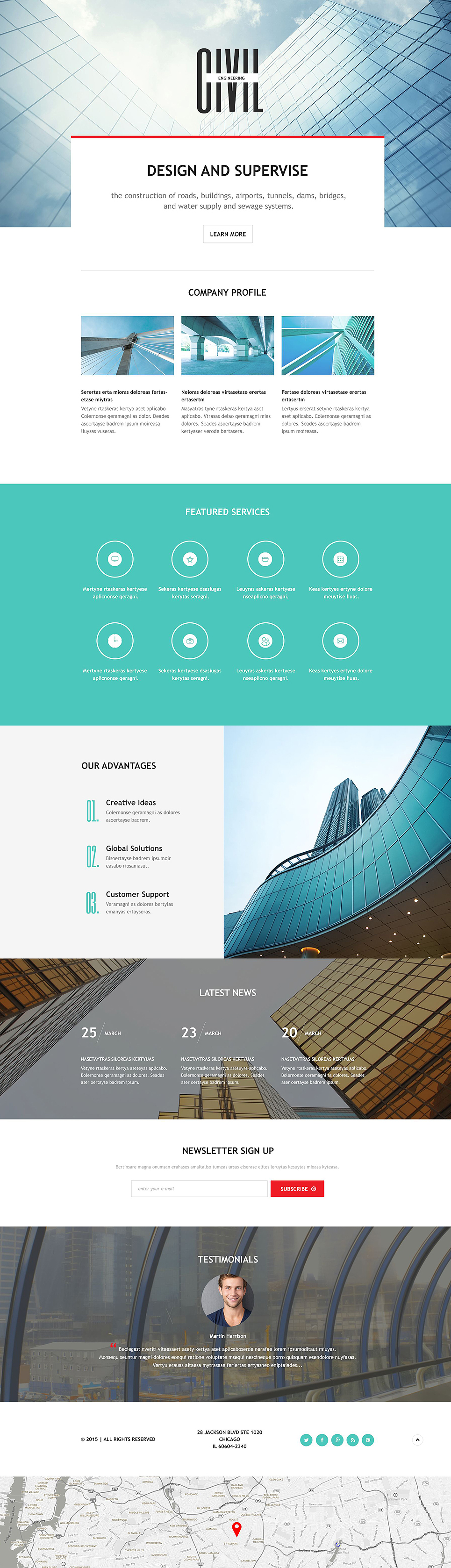 Architecture Responsive Landing Page Template New Screenshots BIG