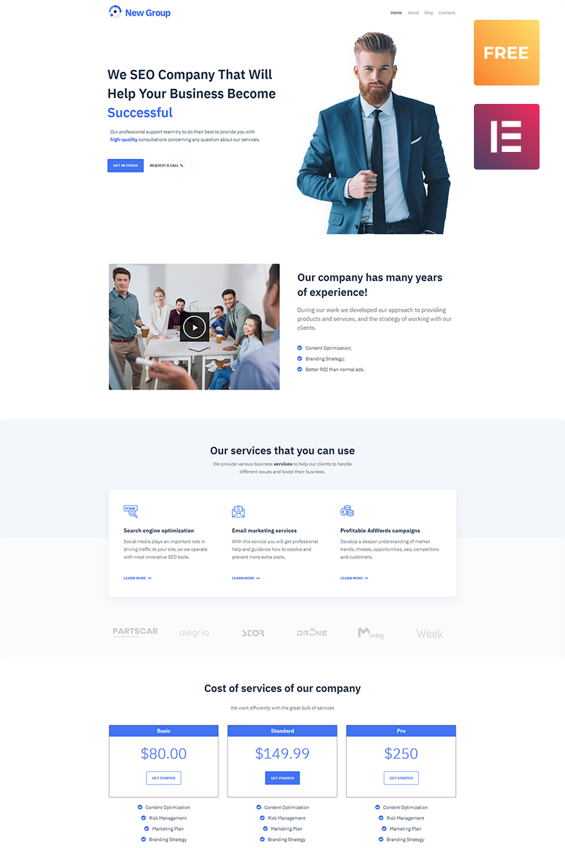 Managed Services Wordpress Template Free Teaesta