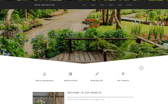 Green Construction Website Template