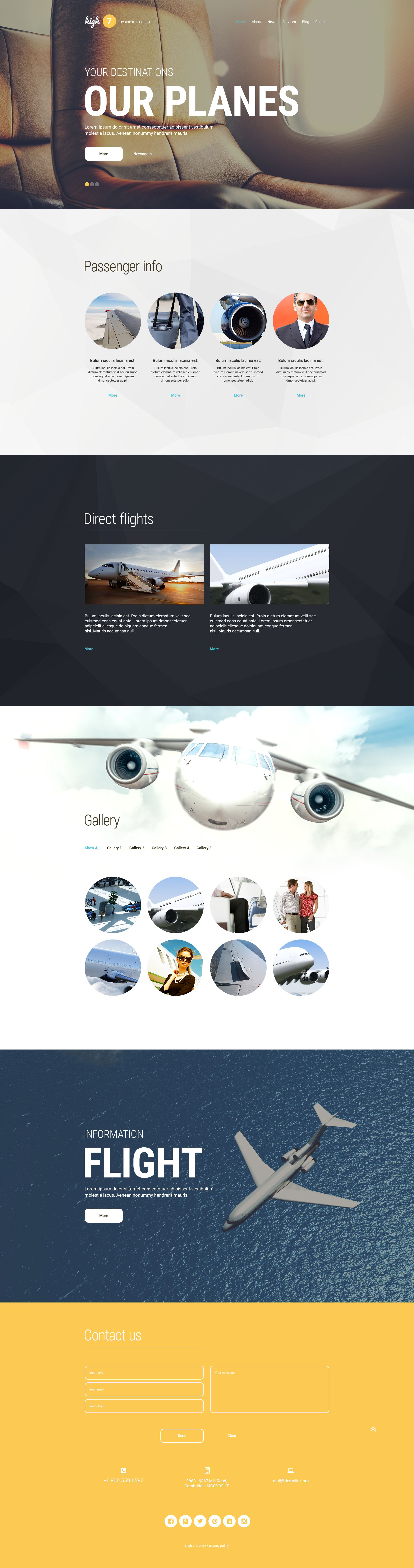 "High7" Responsive WordPress thema №54576