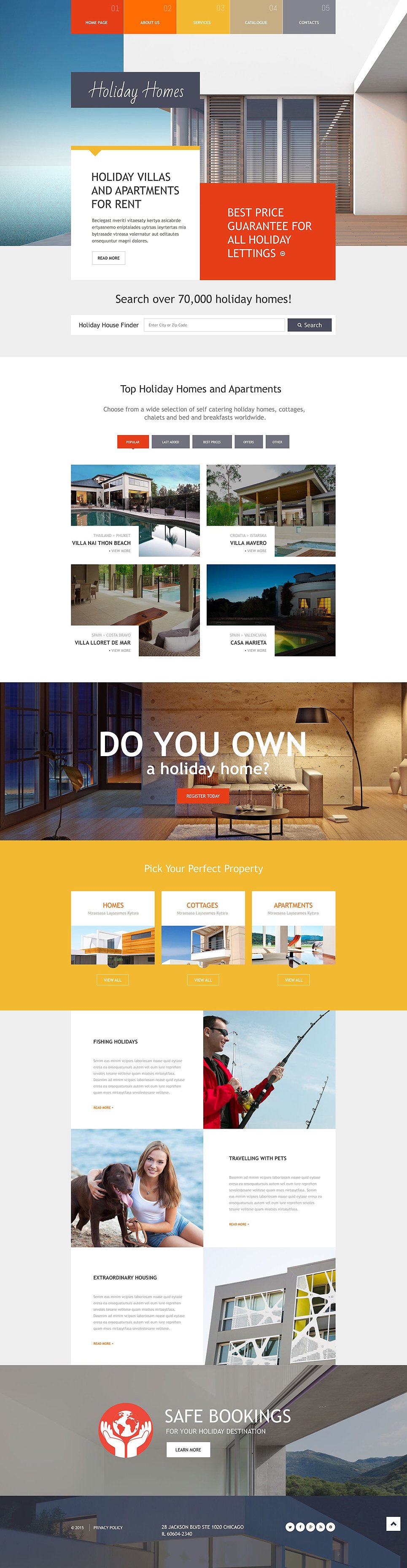 Real Estate Agency Responsive Website Template New Screenshots BIG