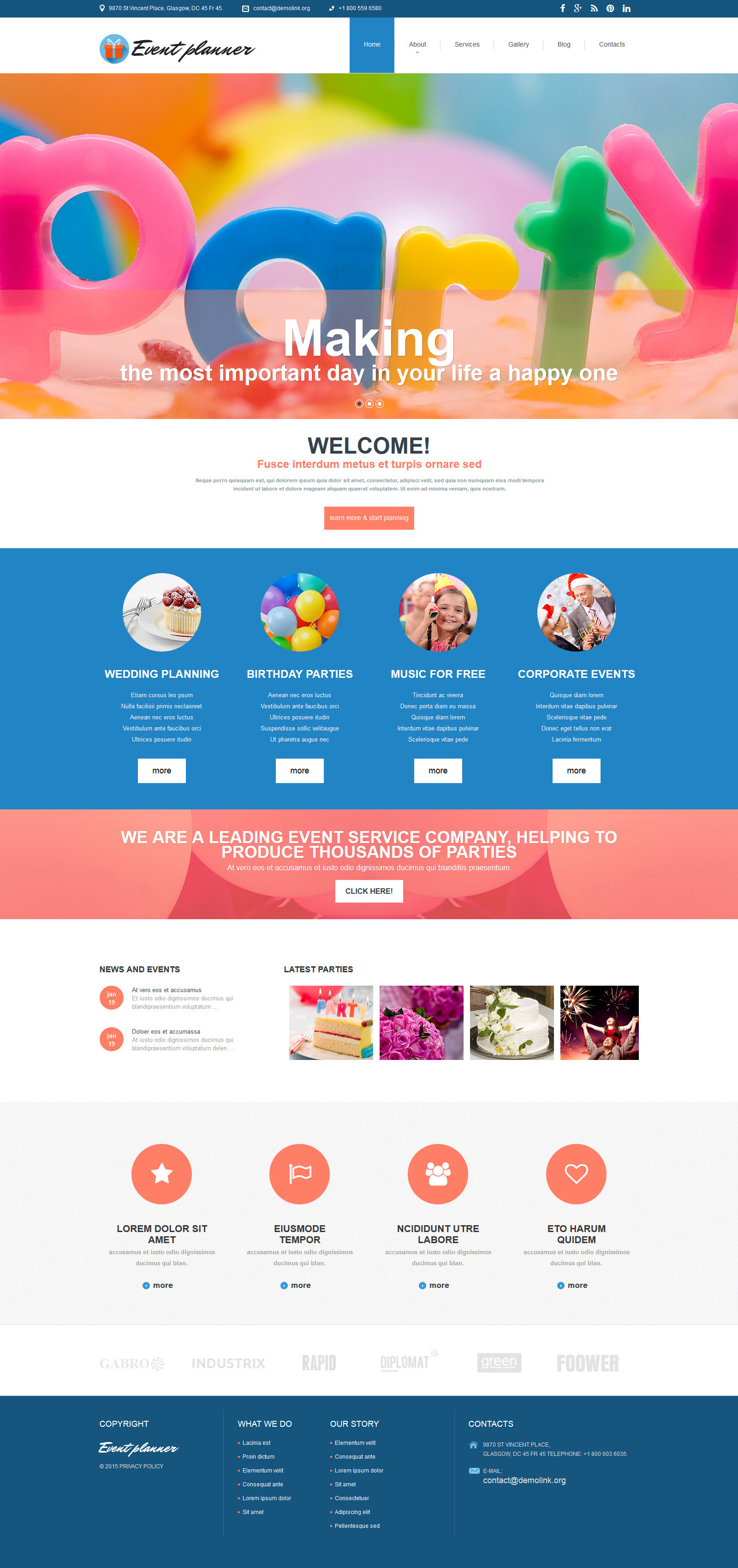 Responsivt Event Planer - Event Planner Clean Joomla-mall #54552