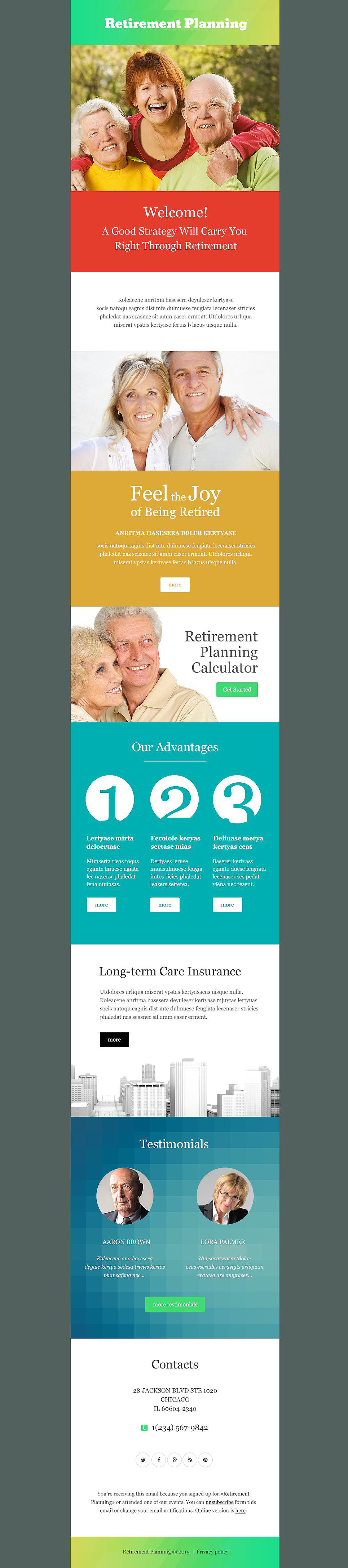 Retirement Planning Responsive Newsletter Template New Screenshots BIG