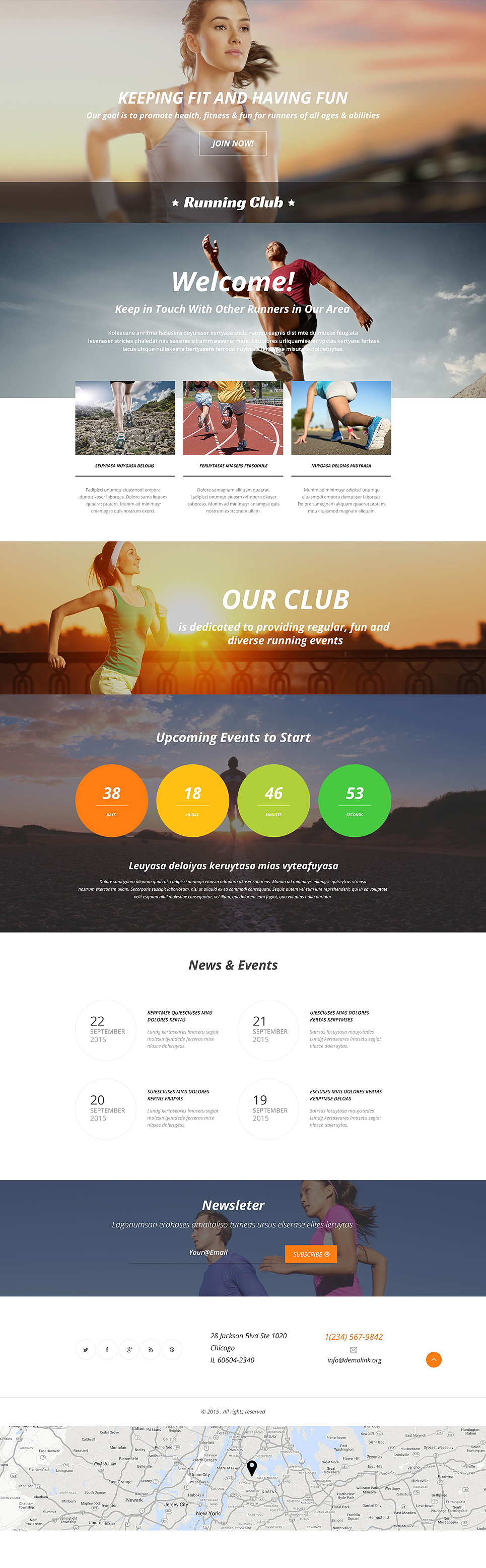 Running Responsive Landing Page Template New Screenshots BIG