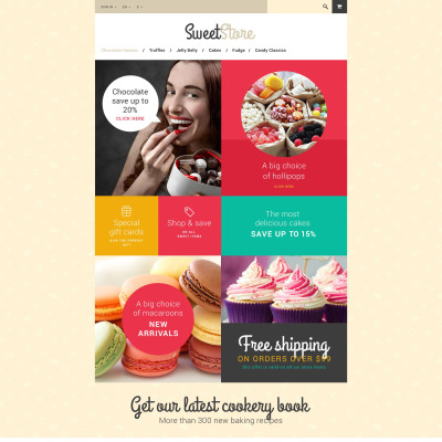 Sweetie PrestaShop Theme #54553