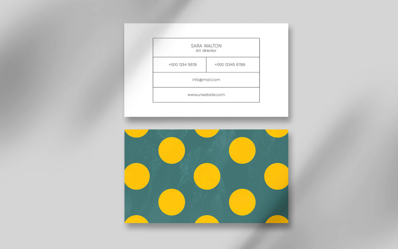 Artistic Minimal Business Card Corporate Identity