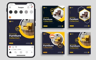 Furniture Sale Social Media Instagram Post Template Ver-1