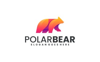 Gradient Modern Bear Logo Design 614