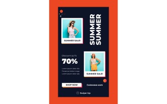 Instagram Stories Summer Discount 70%