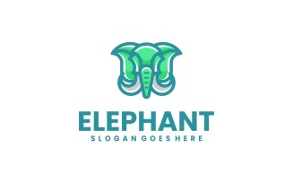 Mascot Modern Elephant Logo Design