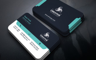 Modern Corporate Business Card Template | Editable Photoshop PSD File