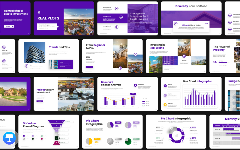 Real Estate Presentation Template Powerpoint PowerPoint Template