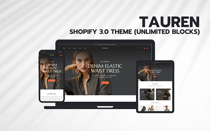 Tauren – Fashion Shopify 2.0 Theme Shopify Theme