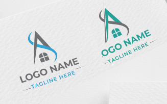 Letter SA Home Logo Design Template