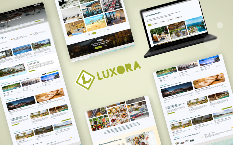 LUXORA - Resort and Hotel Website Html Template Website Template
