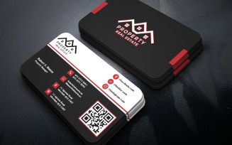 Minimal Clean Business Card Design Template in Photoshop PSD