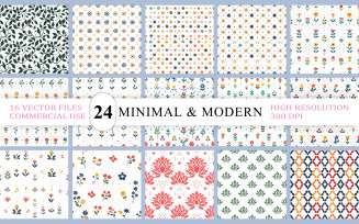 Nature Inspired Floral Seamless Pattern | Elegant Plant & Garden Pattern | Floral Seamless