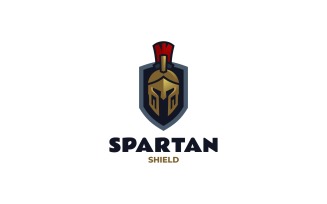 Spartan Shield Mascot Logo Design