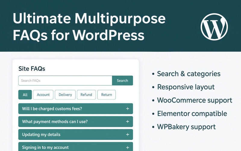 Ultimate Multipurpose FAQs For WordPress WordPress Plugin