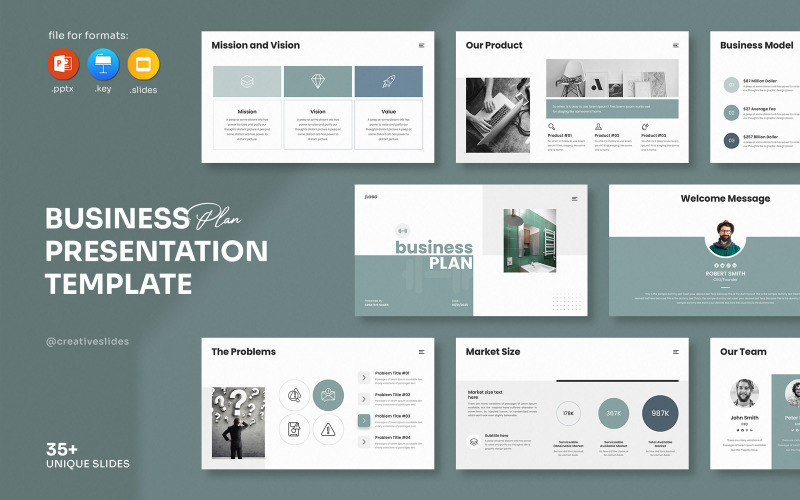 Business Plan Presentation Template.. PowerPoint Template