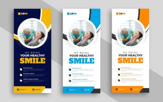 Dental medical healthcare rack card or dl flyer Ver-1