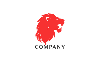 Lion Head Creative Design Logo
