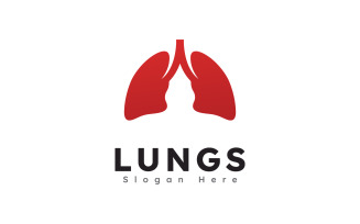 Lungs health logo icon vector illustration design 9