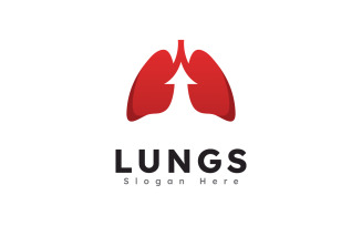 Lungs health logo icon vector illustration design4