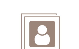 Modern ID Photo Template Placeholder Vector Illustration