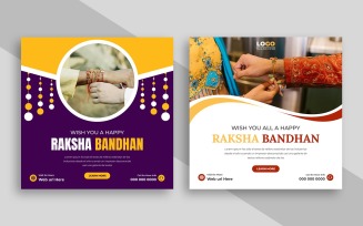 Raksha Bandhan Social Media Post Banner Ver-1