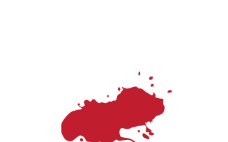 Realistic Blood Stain Splatter Vector Illustration