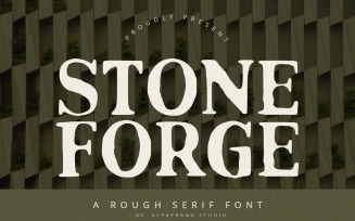 Stoneforge - Rough Serif Font