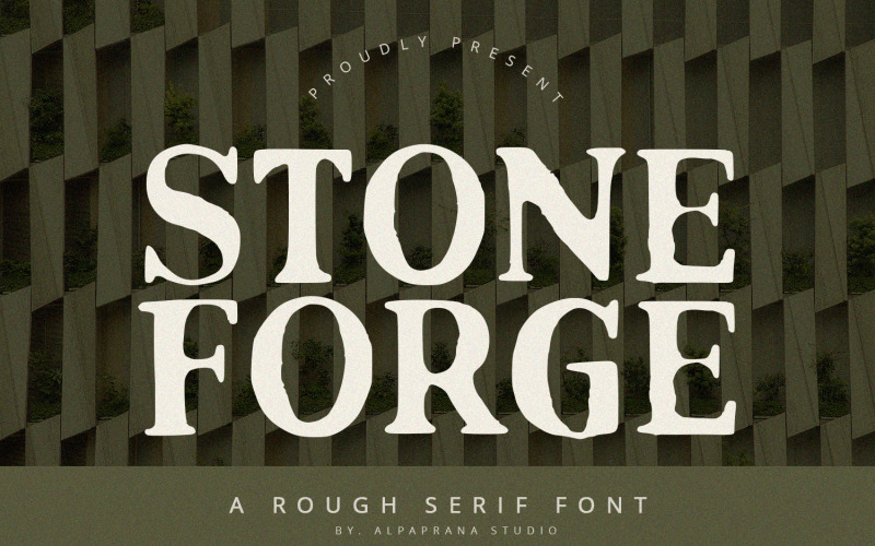 Stoneforge - Rough Serif Font