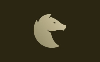 Abstract Horse Logo Symbol Design Illustration Vector v1