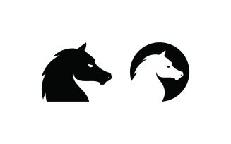 Abstract Horse Logo Symbol Design Illustration Vector v2