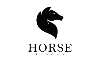 Abstract Horse Logo Symbol Design Illustration Vector v9